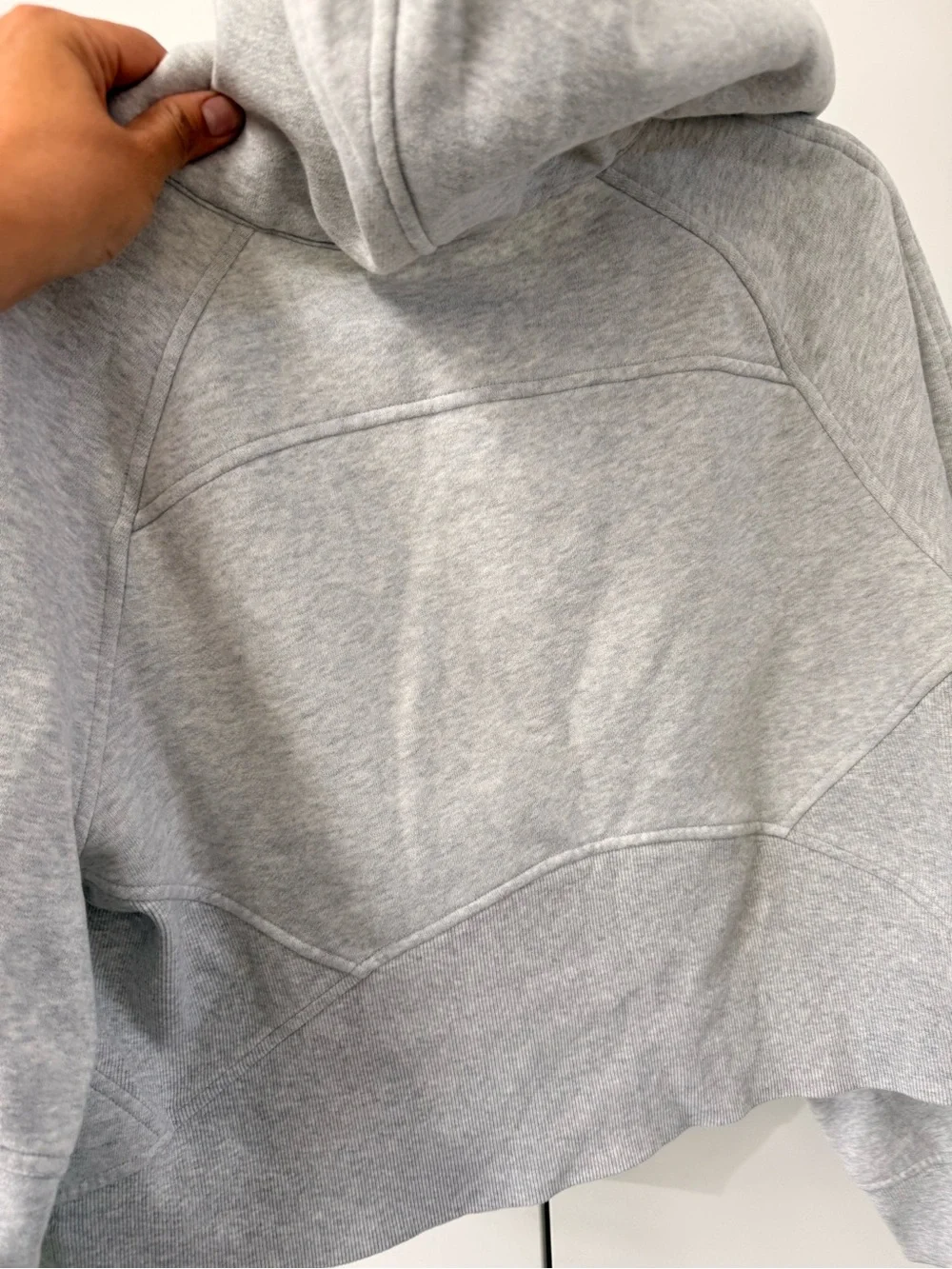lululemon athletica Light Gray Half-Zip Hooded Pullover - Picture 6 of 8